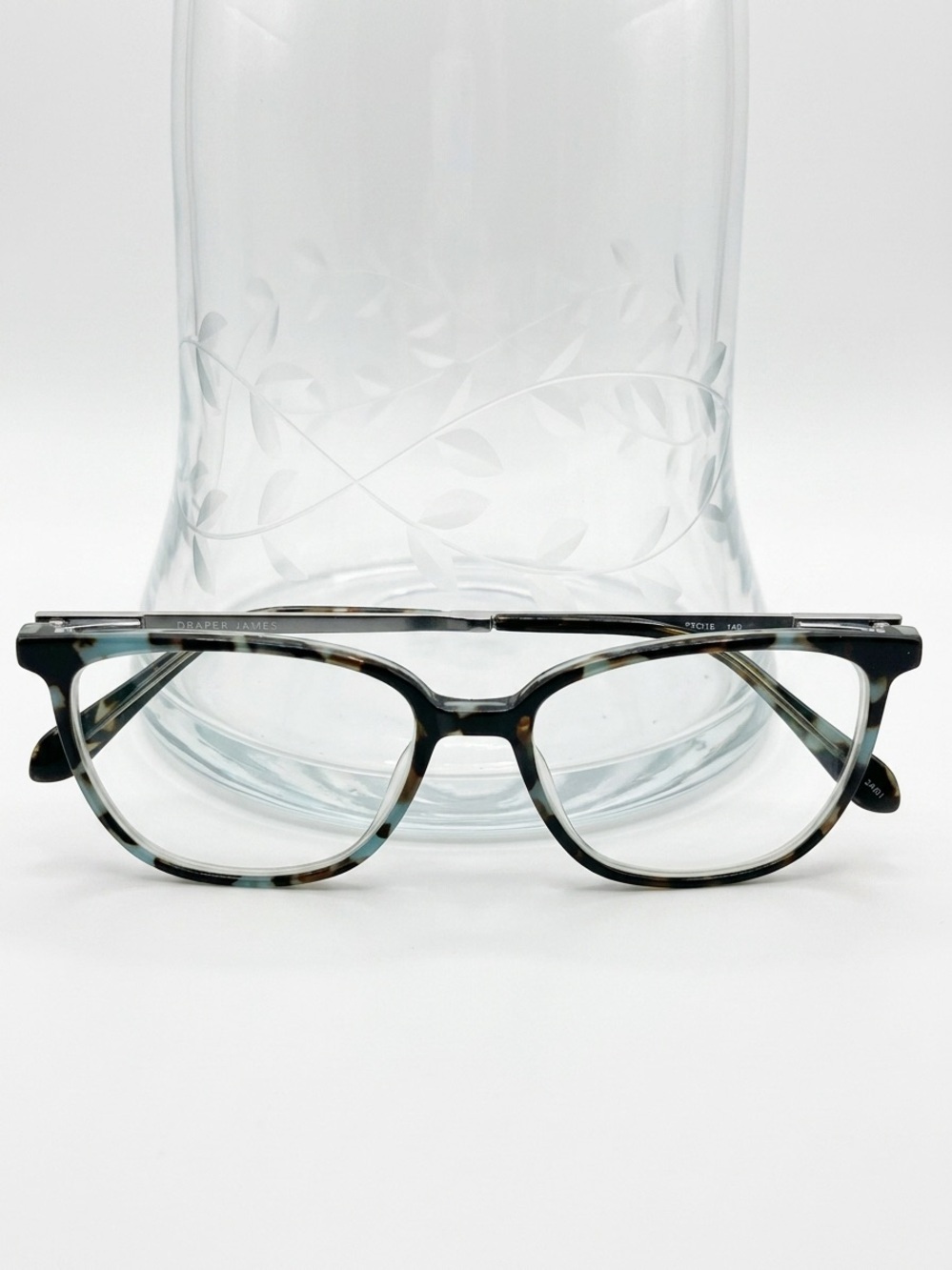 Draper James DJ5017 Blue Tortoise Eyeglass Frames Excellent Condition - Picture 2 of 8